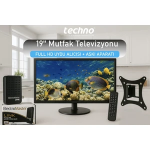 19" Tv-Monitör Uydu Alıcısı Askı Aparatı 49 Ekran 12v Full Hd Karavan - Tekne