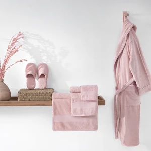 Essentials %100 Pamuk 3'lü Banyo Seti | Terlik (39-41) - Pudra