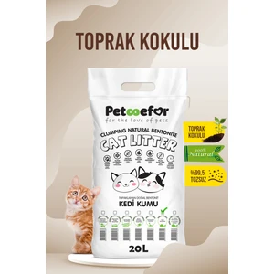 20 Lt Toprak Kokulu Yeni Nesil Organik Kahverengi Kedi Kumu