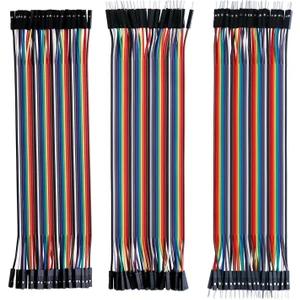 3X40 Adet Jumper Kablo , Erkek Dişi, Kablo Geçmeli Köprü 28AWG Tel Köprü Arduino Için (3'lü Set)