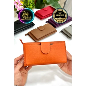 Unisex Zurich  Hakiki Deri Telefon Bölmeli Cüzdan