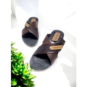 Erkek Çapraz Bant Rahat Taban Ev ve Dışarı Terliği