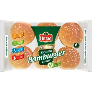Premium Hamburger Susamlı Ekmeği 6*85 gr