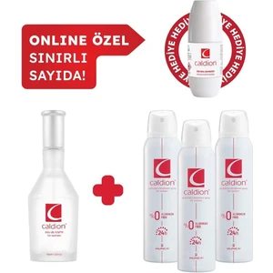 Classic Kadın Edt Parfüm 100 ml  Deodorant 3X150 ml Avantajlı Set Roll On Hediyeli