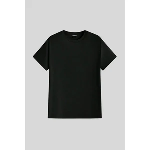 Erkek Tişört Standart Kalıp Basic Bisiklet Yaka T-Shırt Basıc-Mankensiz1