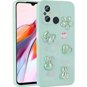 Xiaomi Redmi 12C ile Uyumlu Kılıf Açık Yeşil Tan Silikon Kapak (Xiaomi Redmi 12C ile Uyumlu, Açık Yeşil)