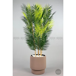 Yapay Areka Palmiyesi 6 Gövde Gala Saksıda Yoğun Yapraklı