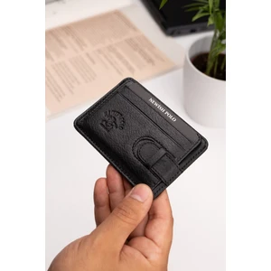 Newish Polo Erkek Hakiki Deri Cüzdan ve Kartlık – newpolo182 - Siyah