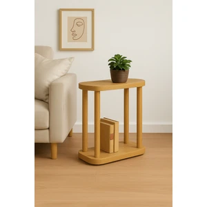 Masif Ahşap C Yan Sehpa – Koltuk Yanı Kullanımına Uygun | Trihome