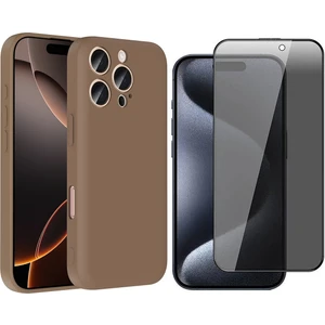 iPhone 16 Pro Max Kılıf Kamera Korumalı Kartlık Hazneli Zore Vitra Kapak + Haylet Ekran Koruyucu