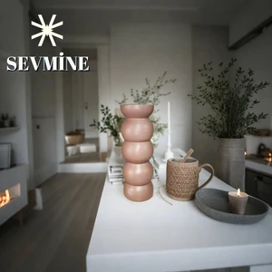 20 cm Sade Zarif Bohem Açık Kahve Iskandinav Tarzı Trend Vazo