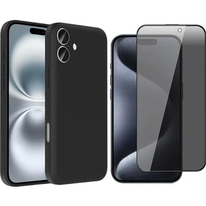 iPhone 16 Kılıf Kamera Korumalı Kartlık Hazneli Zore Vitra Kapak + Hayalet Ekran Koruyucu