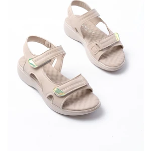 Aska Shoes DM-363 Baret Cırtlı Dikişli Günlük Kadın Sandalet