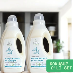 The Elite Home Organik Sertifikalı Jel Bulaşık Makinesi Deterjanı 825 ml 2 Li Set Kokusuz
