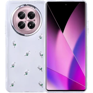 Infinix Zero 40 5g Kılıf Airbag Tasarımlı Simli Şeffaf Zore Kutup Kapak