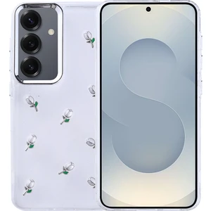 Samsung Galaxy S25 Kılıf Airbag Tasarımlı Simli Şeffaf Zore Kutup Kapak