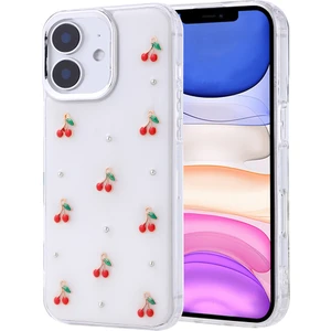 Apple iPhone 11 Kılıf Kabartmalı Desenli Simli Şeffaf   Kapak