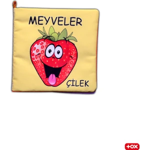 Meyveler Kumaş Sessiz Kitap - Bez Kitap