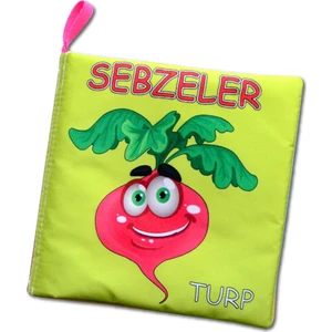 Sebzeler Sessiz Kumaş Kitap - Bez Kitap