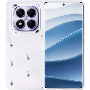 Xiaomi Redmi Note 14 Pro Plus Kılıf Airbag Tasarımlı Simli Şeffaf Zore Kutup Kapak