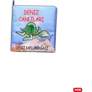 Deniz Canlıları Kumaş Sessiz Kitap - Bez Kitap
