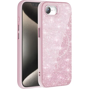 Apple iPhone 16E Kılıf Magsafe Şarj Özellikli Parlayan Simli Yüksek Kalite Şık Kapak