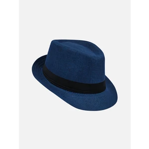 Yazlık Kumaş Lacivert Fötr Trilby Şapka