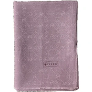 Pamuk Ipek Monogram Şal 40752-LILA