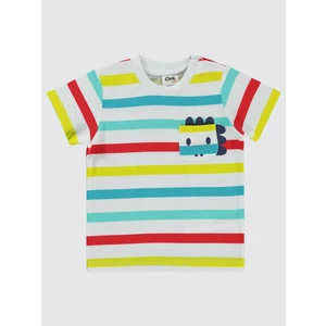 Civil Baby Erkek Bebek Tişört 6-18 Ay Beyaz