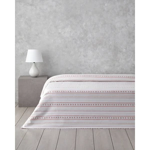Daisy Stripes Ecosoft Çift Kişilik Pike 200 x 220  cm  Pembe