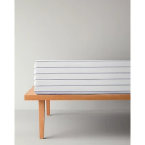 Serene Stripes Pamuklu Tek Kişilik Lastikli Çarşaf 100 x 200  cm  Lacivert