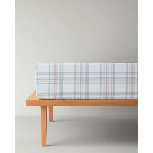 Spektrum Line Pamuklu Tek Kişilik Lastikli Çarşaf 100 x 200  cm  Yeşil-Mavi