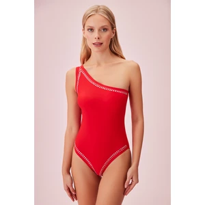 Scarlet Tek Omuz Detaylı Mayo