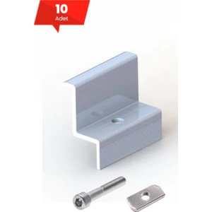 Alüminyum Yan Tutucu Güneş Paneli Için 10 Takım