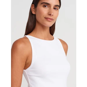 21048 Halter Yaka Top-Beyaz