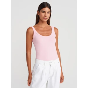 21053 Askılı Bodysuit-Toz Pembe