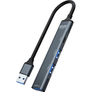 Dm CHB080 Usb-A To 4 Portlu USB 3.0 / USB 2.0 Type-C Çoklayıcı Hub Dönüştürücü