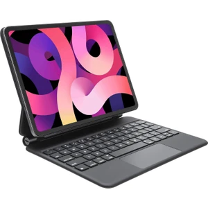 Apple Ipad Air 4 ve 5. Nesil 10.9 Inç Magic Klavye Keyboard Touchpad Q Akıllı Işıklı Manyetik Klavyeli Kılıf