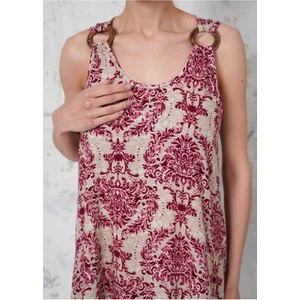 Askılı Toka Detaylı Cepli Yazlık Elbise