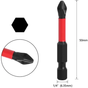 Bits Uç Matkap Ucu Tornavida Ucu Vidalama Ucu PZ2-50MM Shockwave