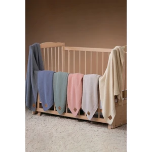 Next Baby Lıttle Dedı alina Organik Pamuk Triko Örme Bebek Battaniyesi Pembe - 80X100