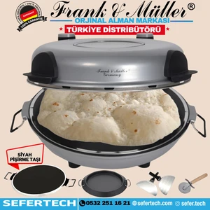 Frank & Müller Germany Gri Taş Fırın, Dayanıklı Gövdesi Ve Şık Tasarımıyla Evde Yemek Pişirmek İçin İdeal