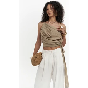 Calista Bağlamalı Vizon Crop