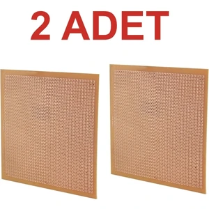 2 Adet 10x10 Cm Delikli Tek Yüzlü Bakır Plaket Pcb Plaket