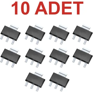 10 Adet Ams1117 Smd 5v Doğrusal Voltaj Regülatörü