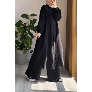 Ande Tesettür Cool Müslin Takım - Siyah