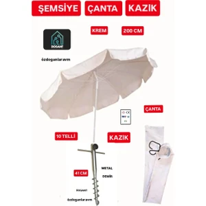 Plaj Deniz Kamp Şemsiyesi Çanta Kazık Takımı Set