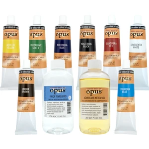 Yağlı Boya 70ml Sekiz Renk 250ml Keten Yağı 250ml Fırça Temizleyici