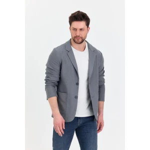 Slimfit Erkek Spor Ceket Örme Pamuk Karışımlı Kumaş Full Stretching Fabric Yeni Sezon