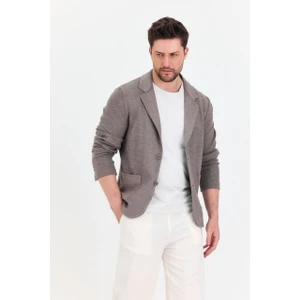 Slimfit Erkek Spor Ceket Örme Pamuk Karışımlı Kumaş Full Stretching Fabric Yeni Sezon